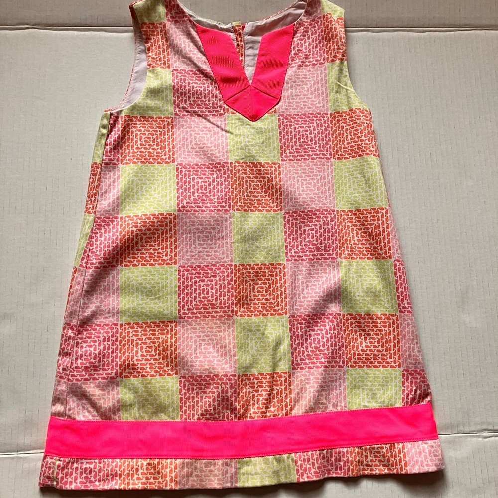 Vineyard Vines Girls’ Whale Print Dress – Size 5
